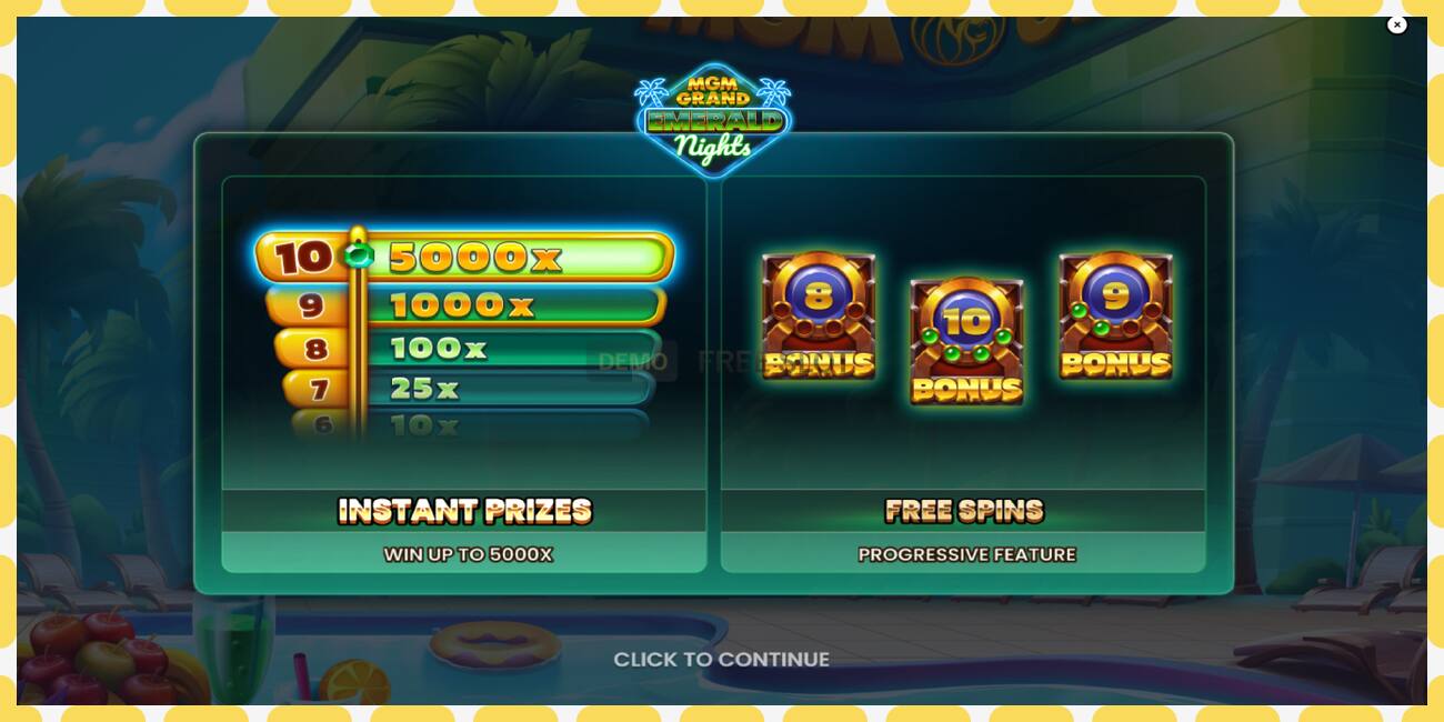 Demo slot MGM Grand Emerald Nights free and without registration, picture - 1