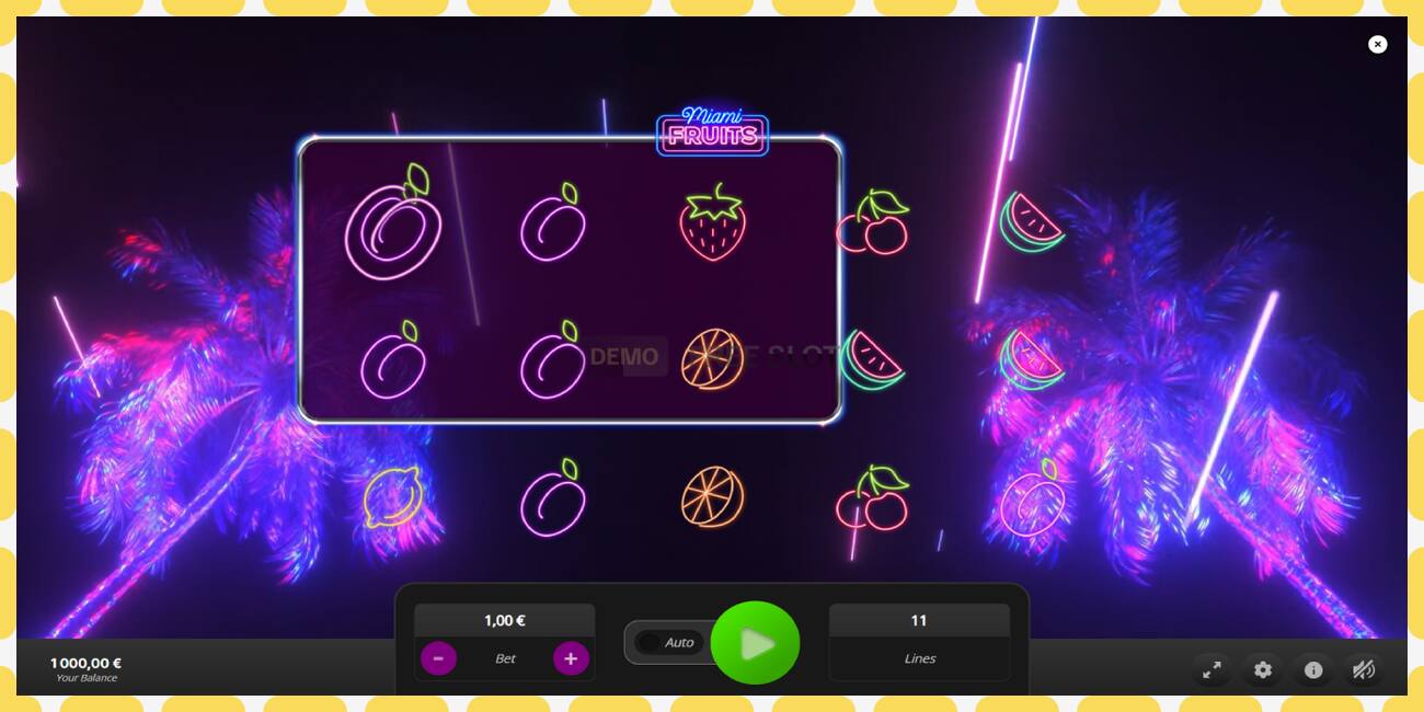 Demo-spor Miami Fruits gratis og uten registrering, bilde - 1