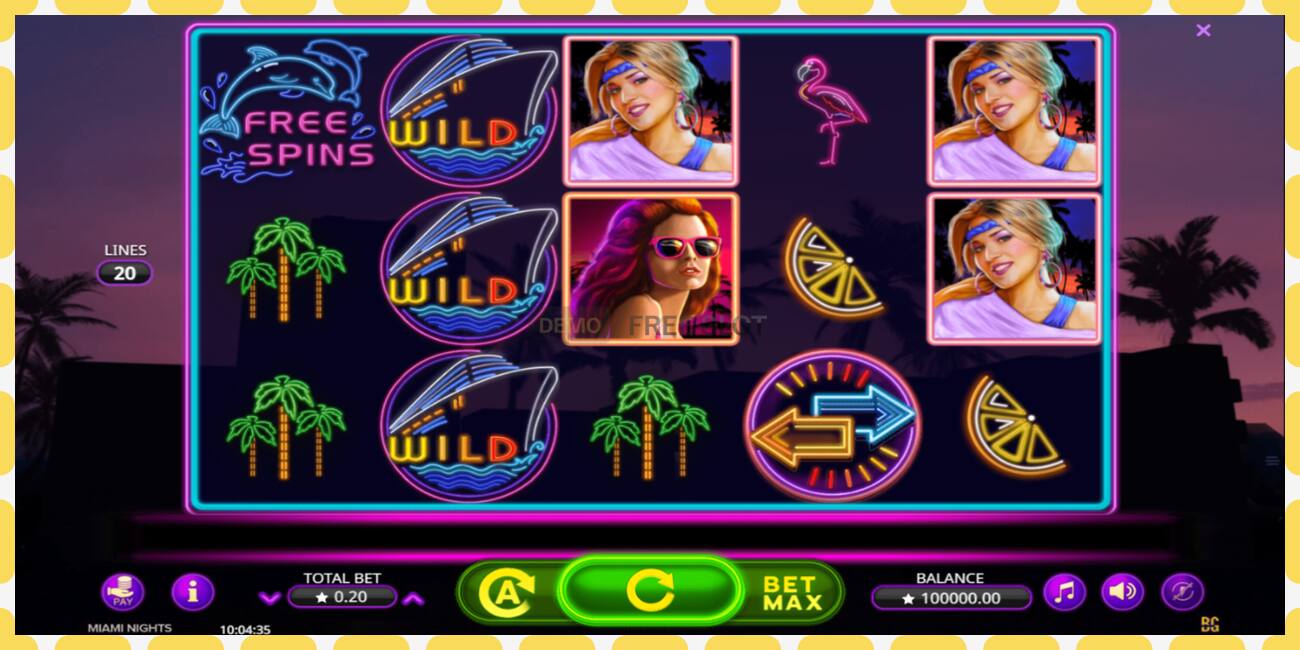 Demo slot Miami Nights free and without registration, picture - 1