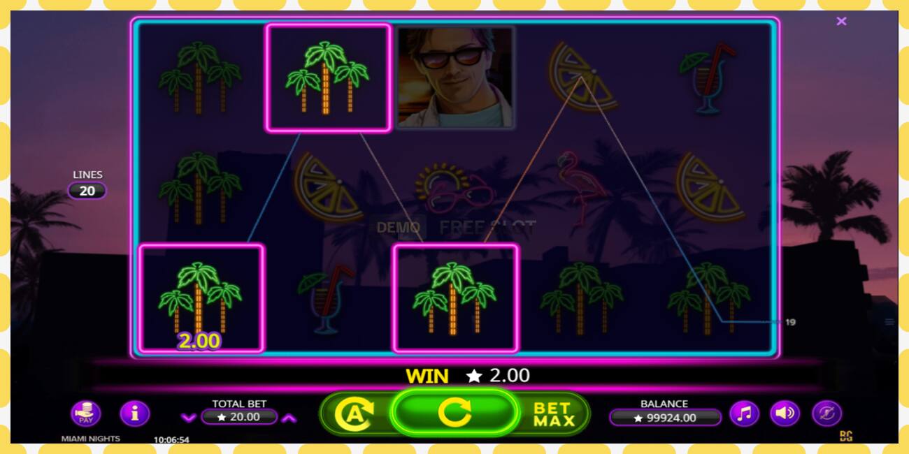 Demo slot Miami Nights free and without registration, picture - 1