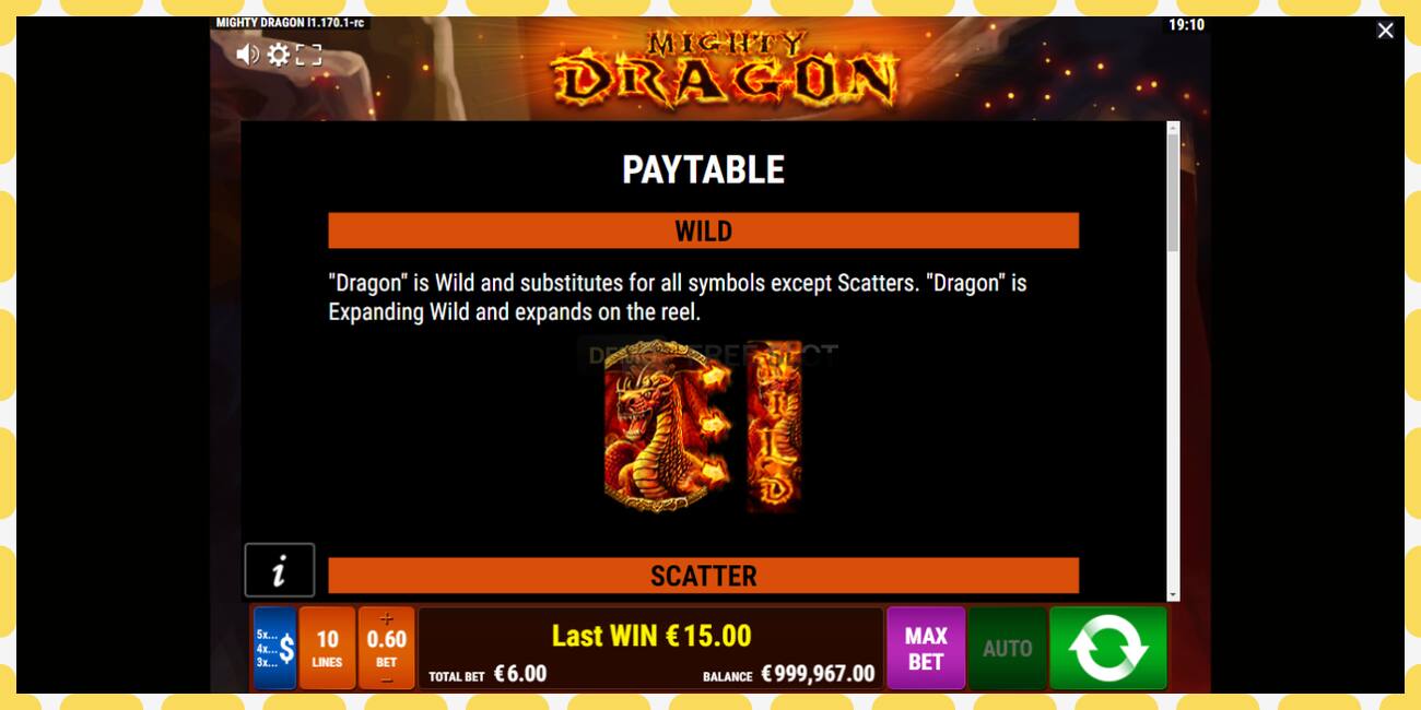 Demo slot Mighty Dragon free and without registration, picture - 1