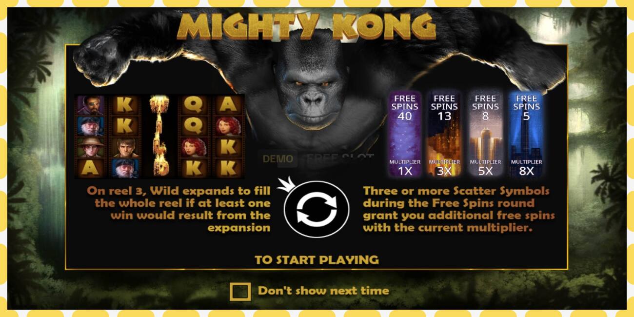 Demo slot Mighty Kong free and without registration, picture - 1