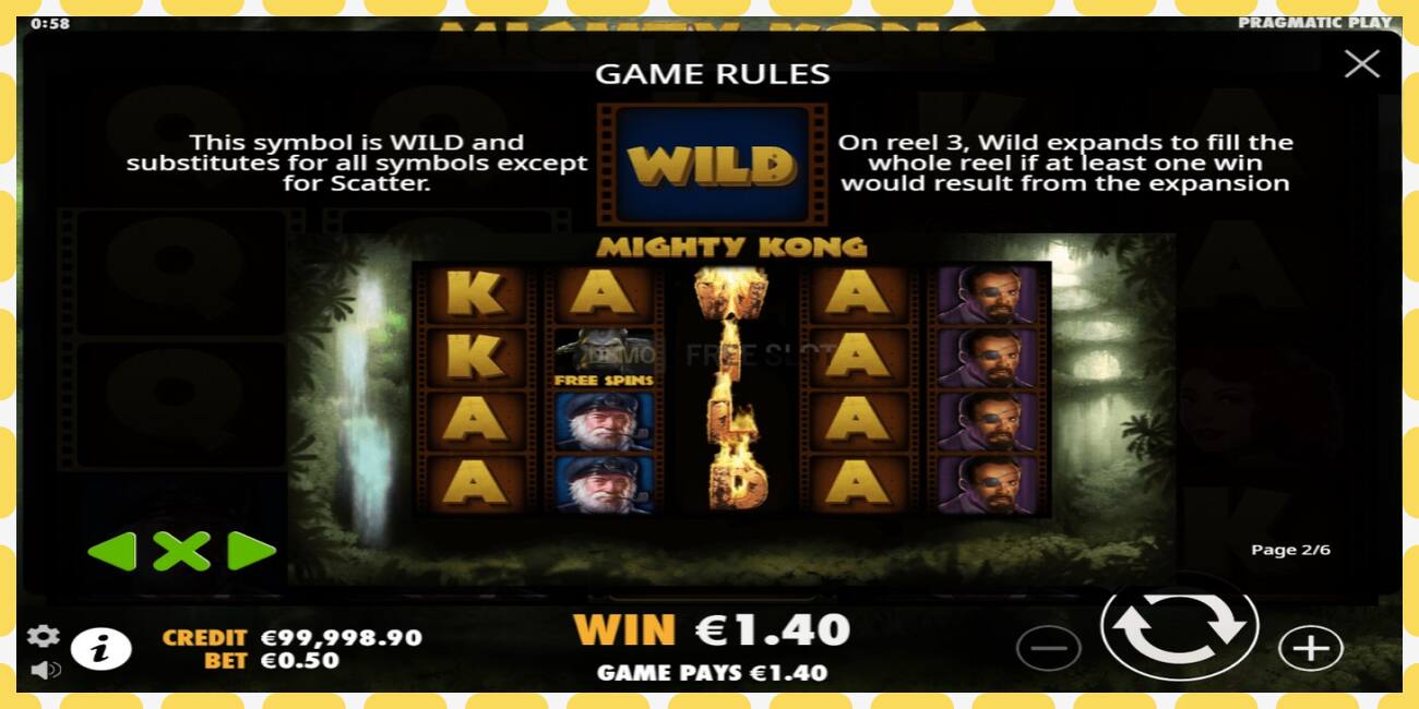 Demo slot Mighty Kong free and without registration, picture - 1