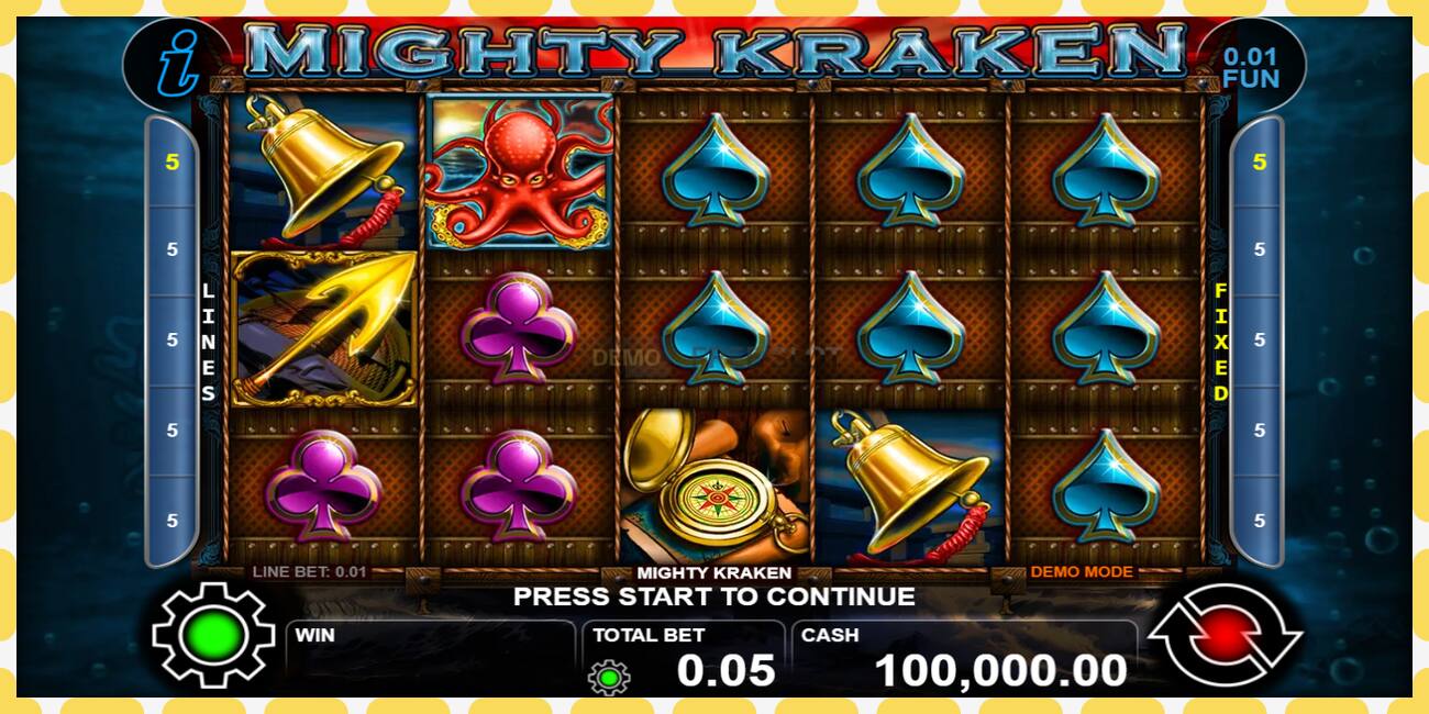 Demo slot Mighty Kraken free and without registration, picture - 1