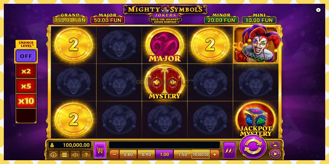 Demo-spor Mighty Symbols: Jokers gratis og uten registrering, bilde - 1