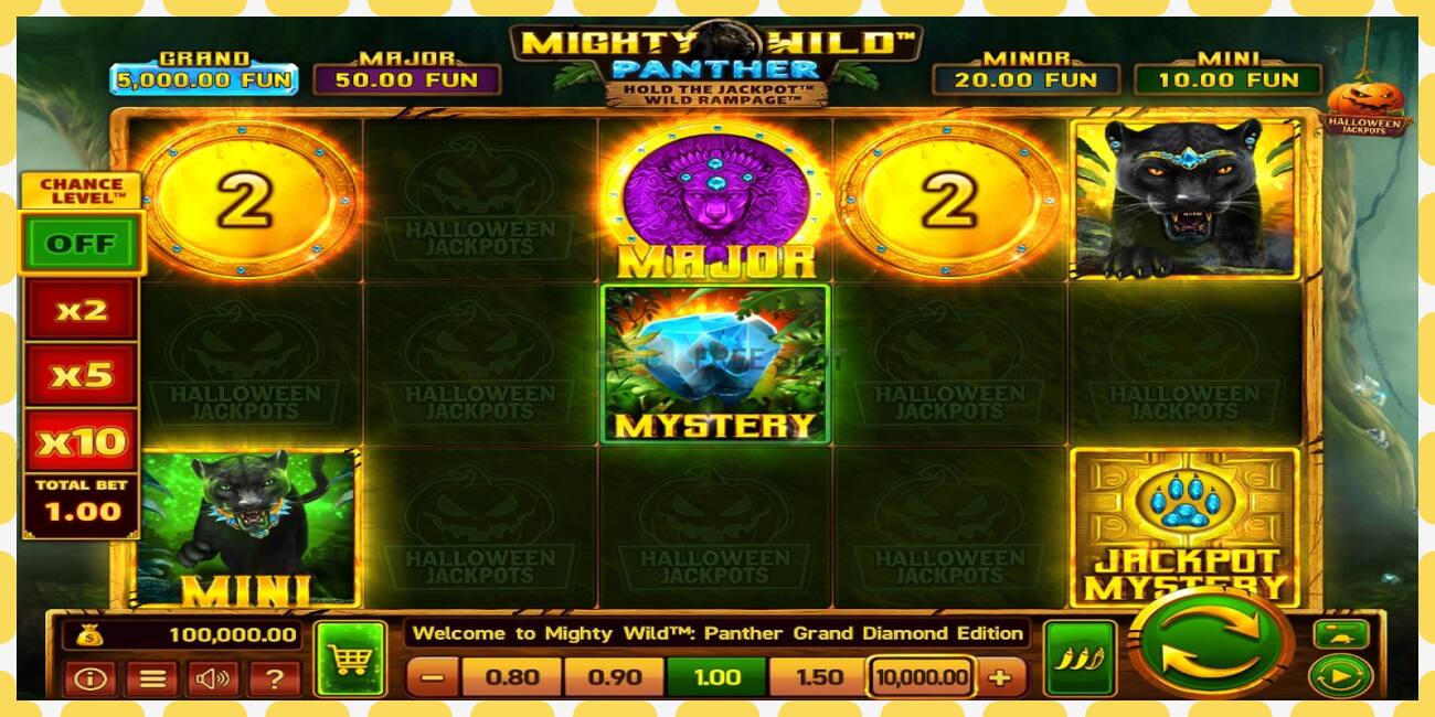 Demo slot Mighty Wild: Panther Grand Diamond Edition Halloween Jackpots free and without registration, picture - 1