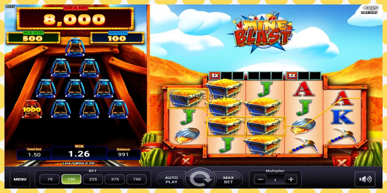 Demo slot Mine Blast gratis og uden registrering, billede - 1