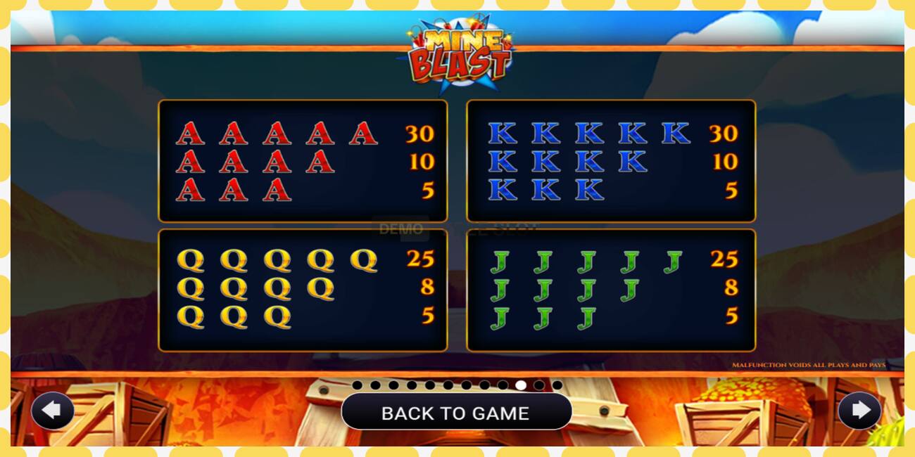 Demo slot Mine Blast free and without registration, picture - 1