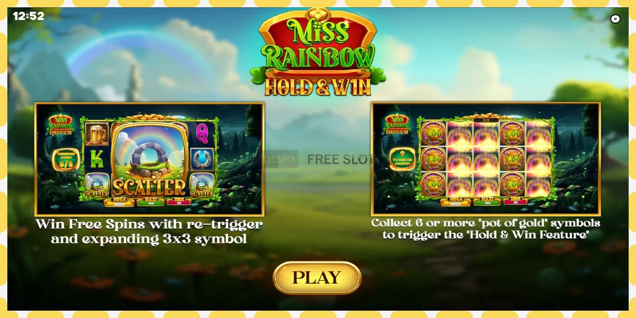 Slot për demonstrim Miss Rainbow: Hold & Win falas dhe pa regjistrim, foto - 1