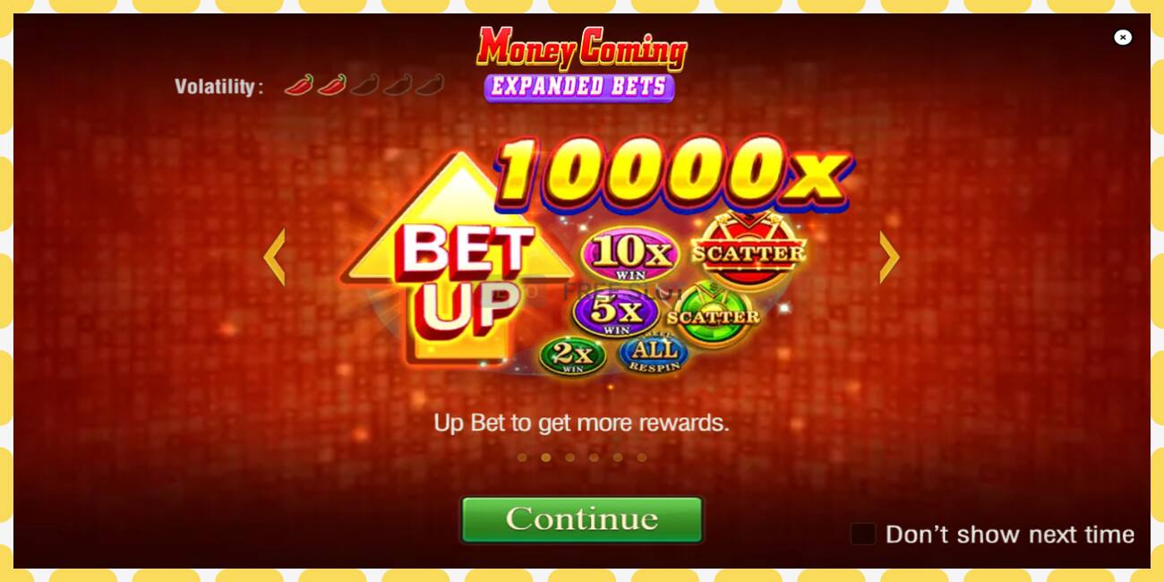 Demo slot Money Coming 2 – Expanded Bets free and without registration, picture - 1