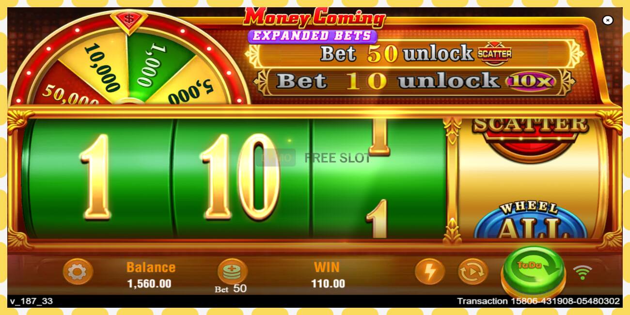 Demo slot Money Coming 2 – Expanded Bets free and without registration, picture - 1