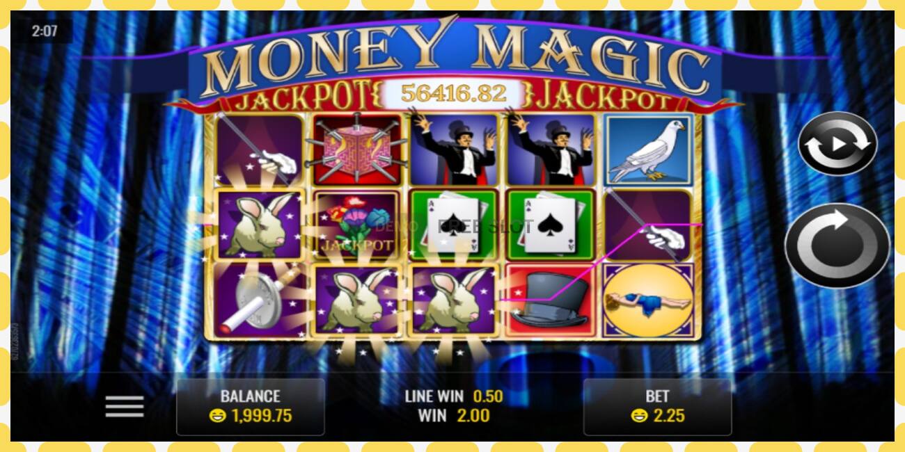 រន្ធដោតសាកល្បង Money Magic ឥតគិតថ្លៃនិងដោយគ្មានការចុះឈ្មោះ, រូបភាព - ១