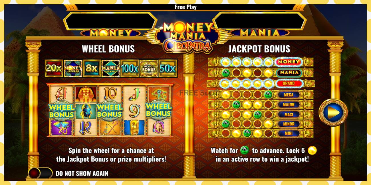 Demo slot Money Mania Cleopatra free and without registration, picture - 1