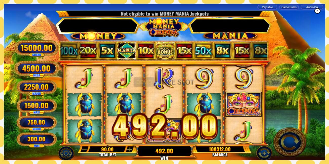 Demo slot Money Mania Cleopatra නොමිලේ සහ ලියාපදිංචියකින් තොරව, පින්තූරය - 1