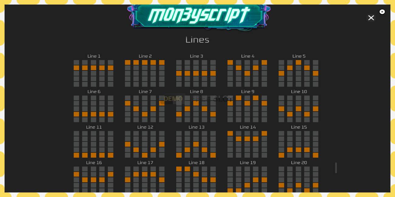 Demo slot MoneyScript free and without registration, picture - 1