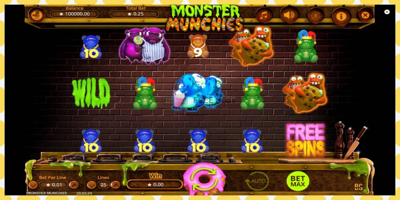 Demo slot Monster Munchies free and without registration, picture - 1