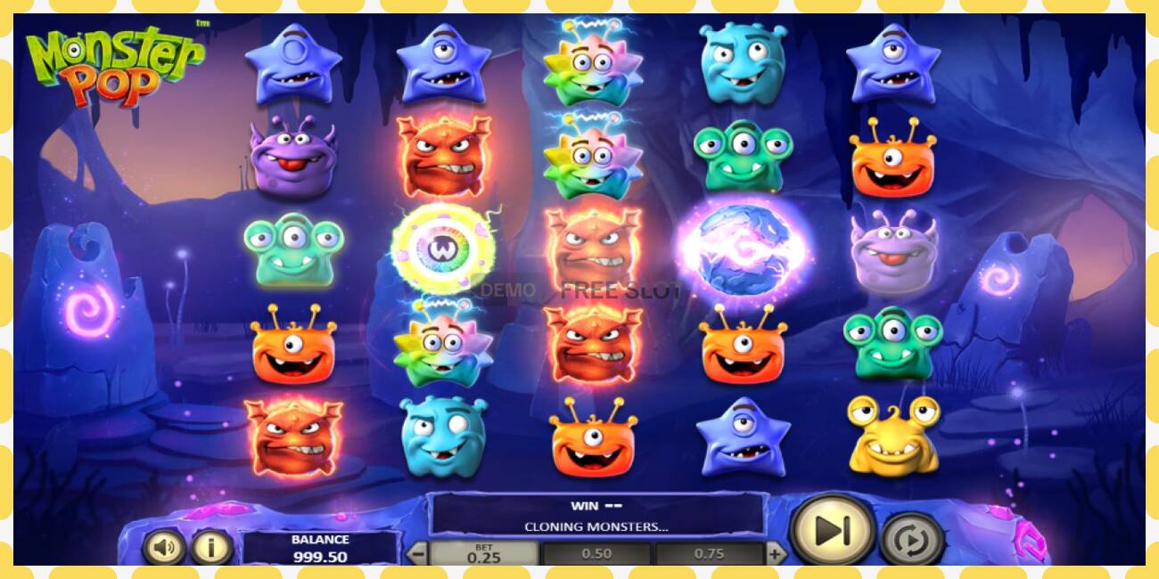 រន្ធដោតសាកល្បង Monster Pop ឥតគិតថ្លៃនិងដោយគ្មានការចុះឈ្មោះ, រូបភាព - ១