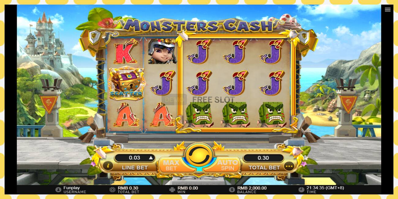 Demo slot Monsters Cash free and without registration, picture - 1