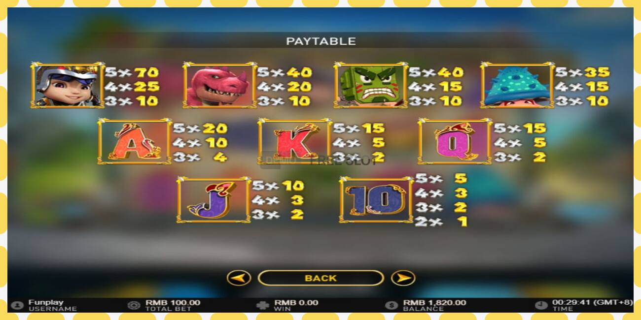 Demo slot Monsters Cash free and without registration, picture - 1