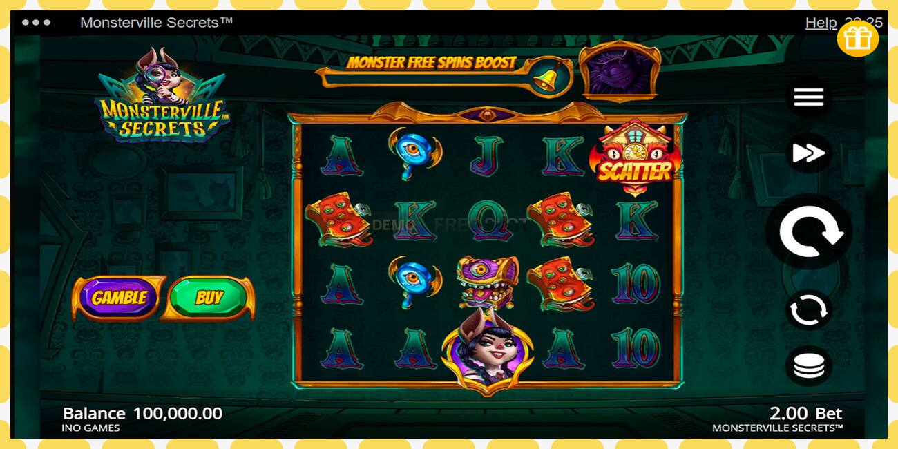 Demo slot Monsterville Secrets free and without registration, picture - 1