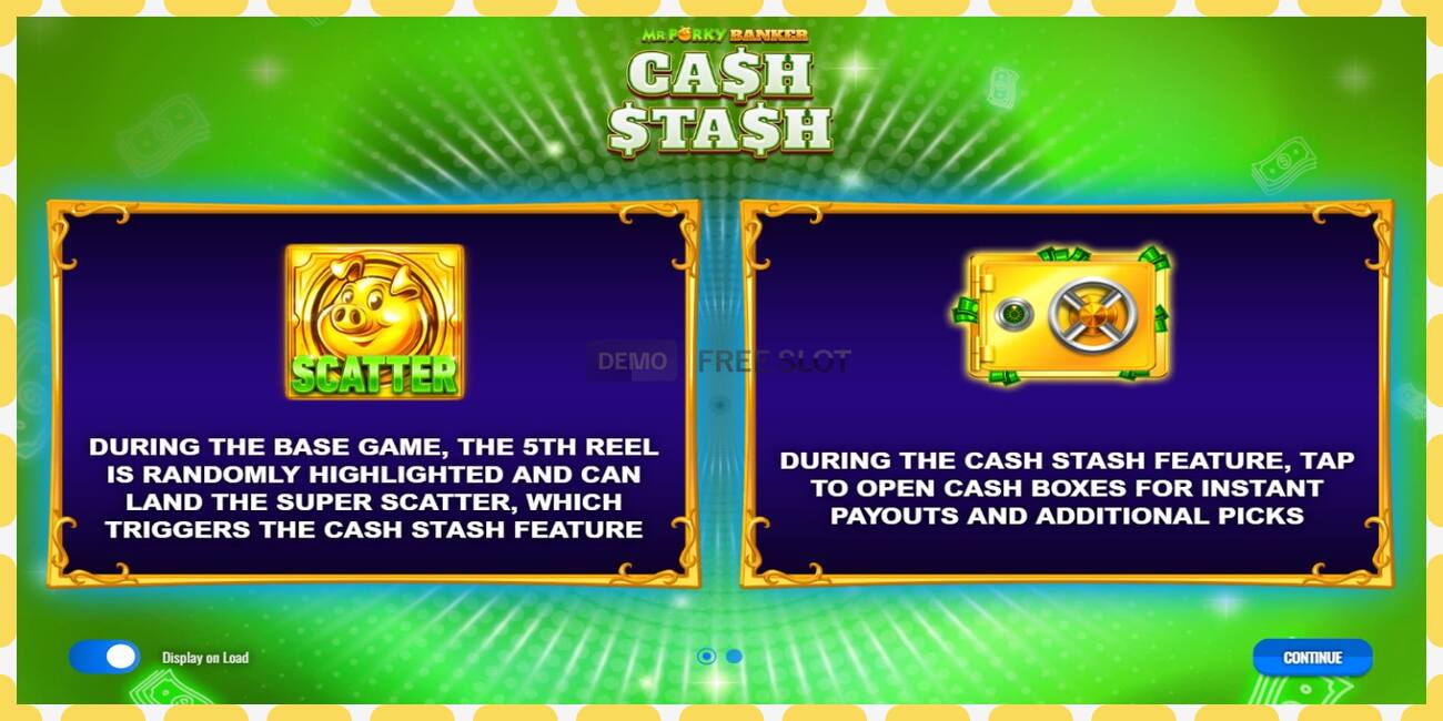 Slot de demonstração Mr Porky Banker Cash Stash grátis e sem registro, foto - 1