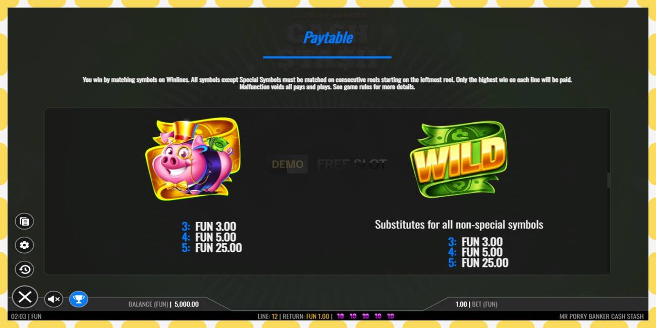 Slot de demonstração Mr Porky Banker Cash Stash grátis e sem registro, foto - 1