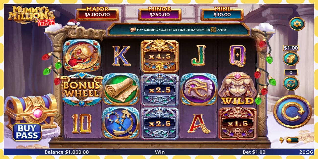 Demo slot Mummys Millions free and without registration, picture - 1