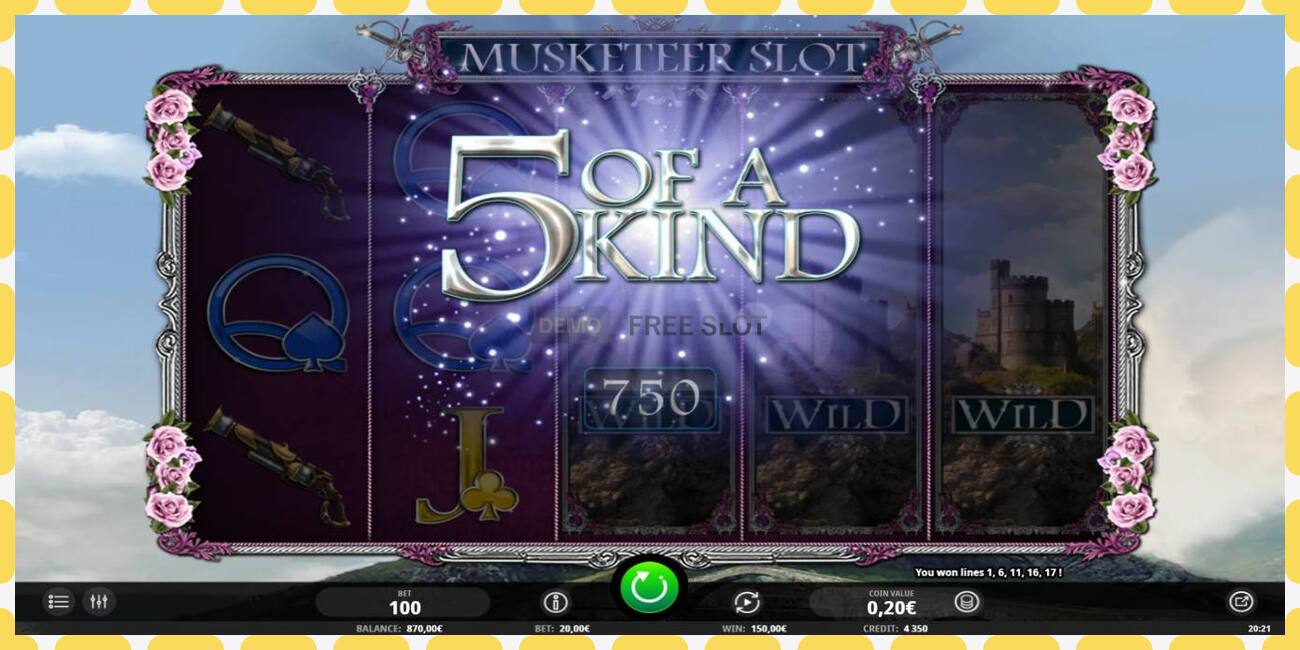 Demo slot Musketeer Slot free and without registration, picture - 1