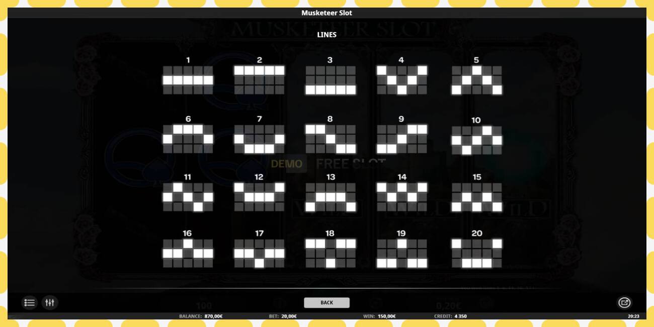 Demo slot Musketeer Slot free and without registration, picture - 1