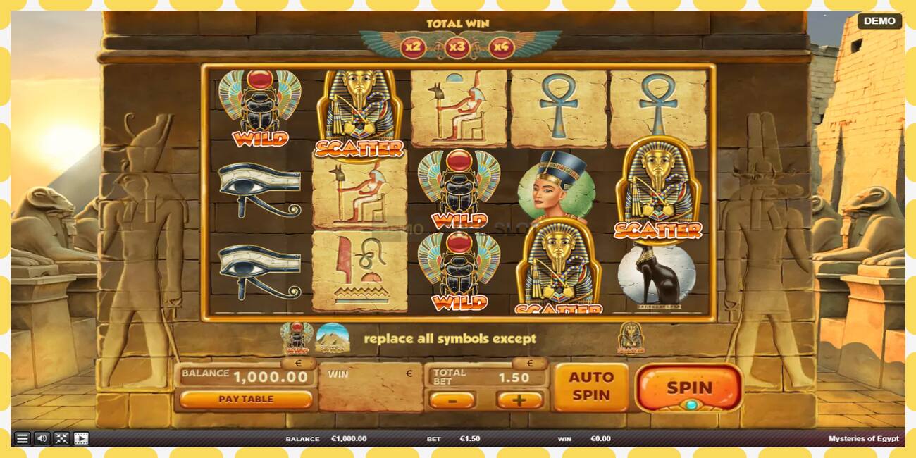 Demo slot Mysteries of Egypt free and without registration, picture - 1