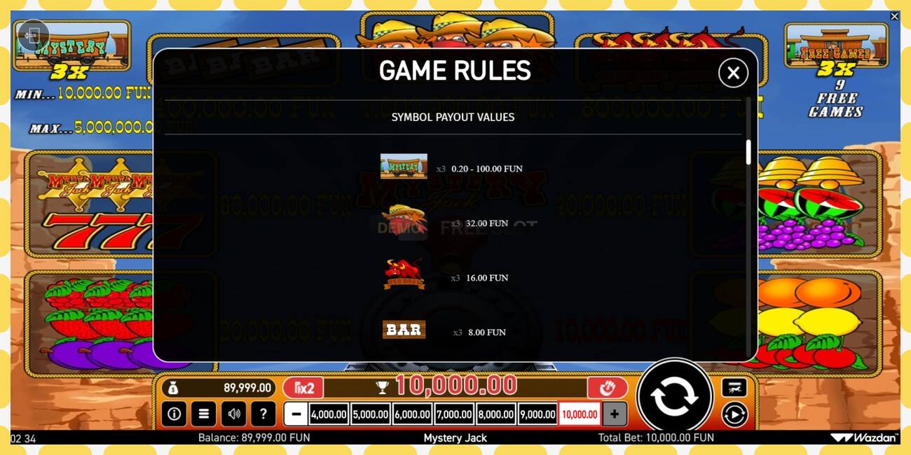 Demo slot Mystery Jack free and without registration, picture - 1