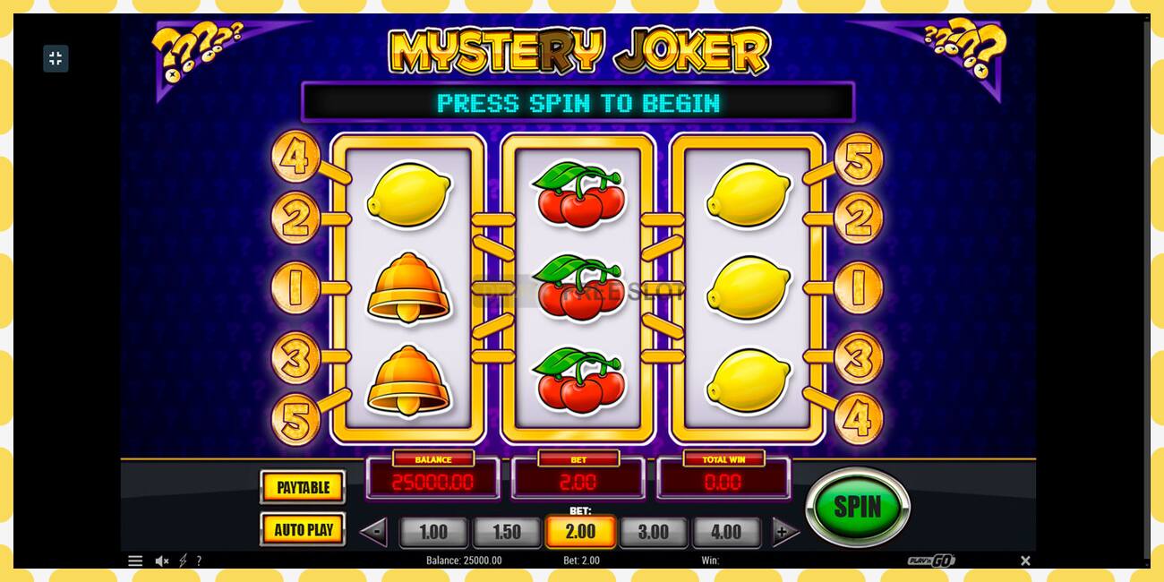 Demo slot Mystery Joker free and without registration, picture - 1