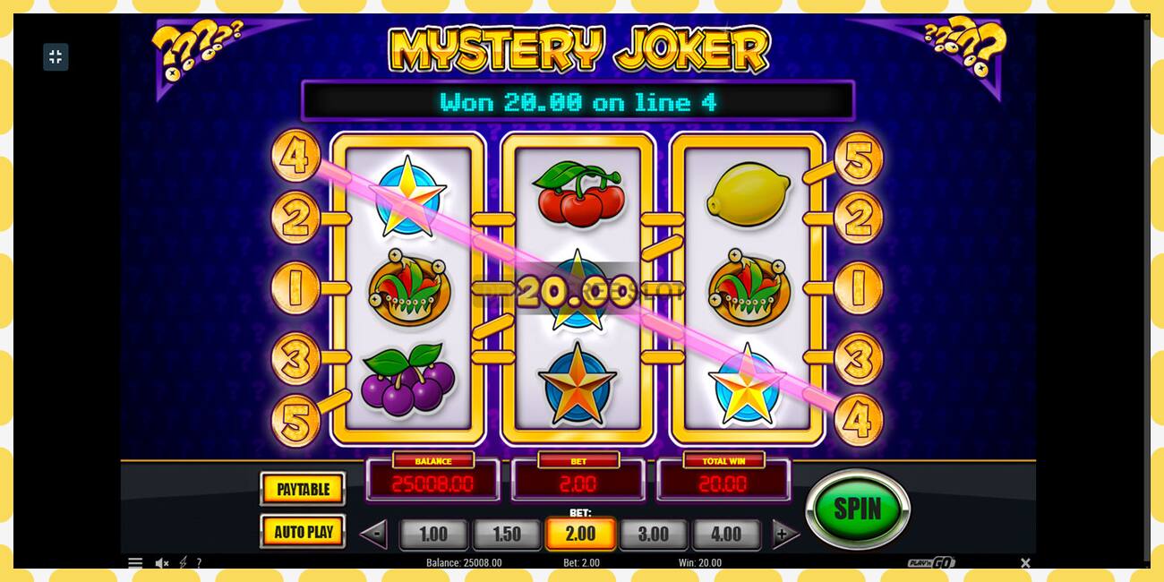 Demo slot Mystery Joker free and without registration, picture - 1