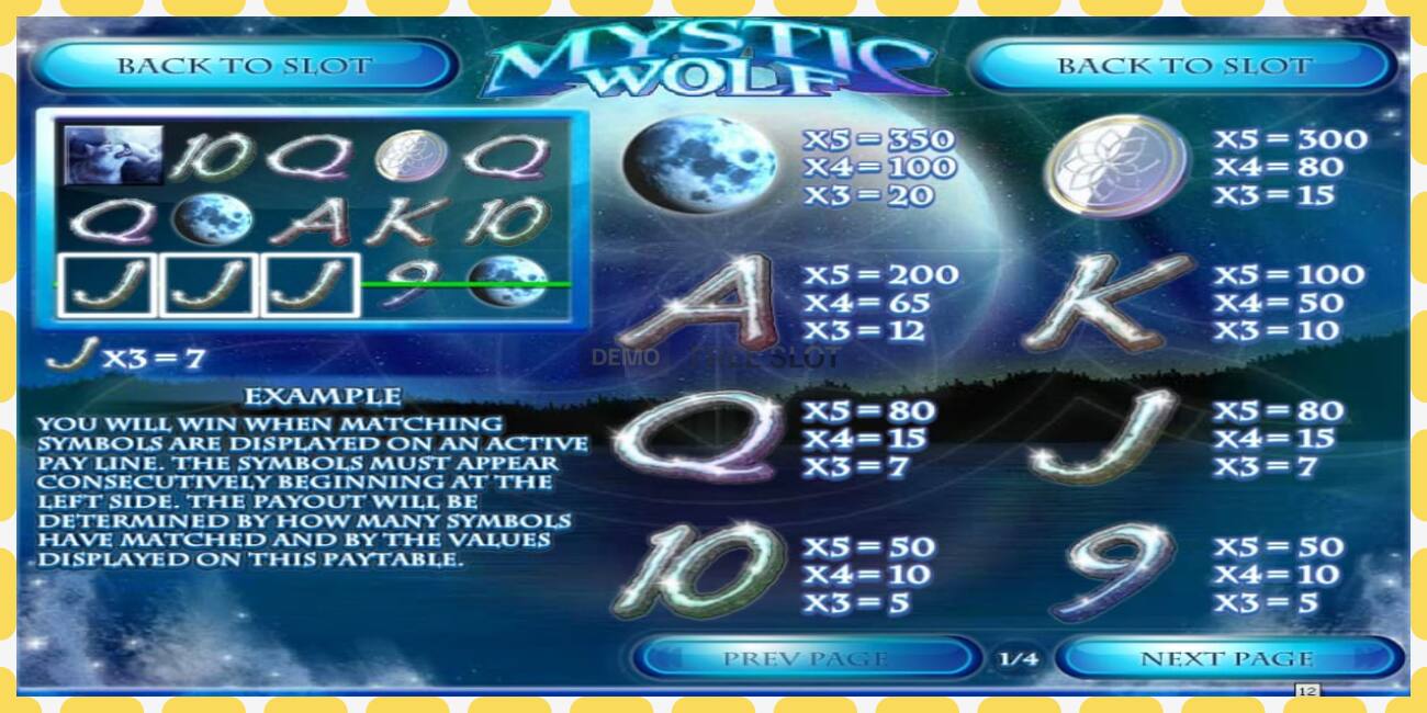 Slot de demonstração Mystic Wolf grátis e sem registro, foto - 1