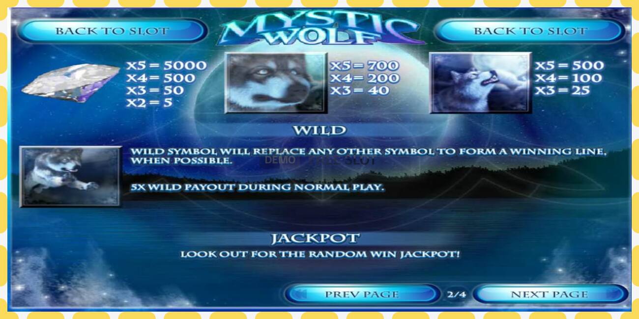 Slot de demonstração Mystic Wolf grátis e sem registro, foto - 1