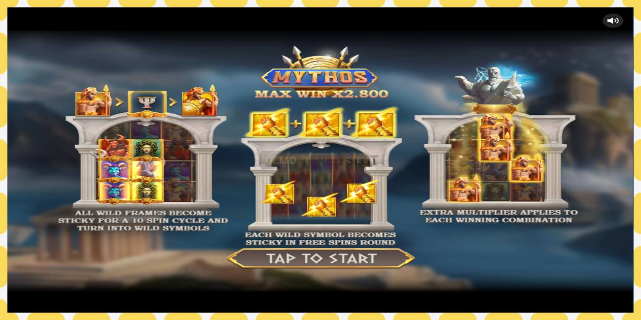 Demo slot Mythos free and without registration, picture - 1