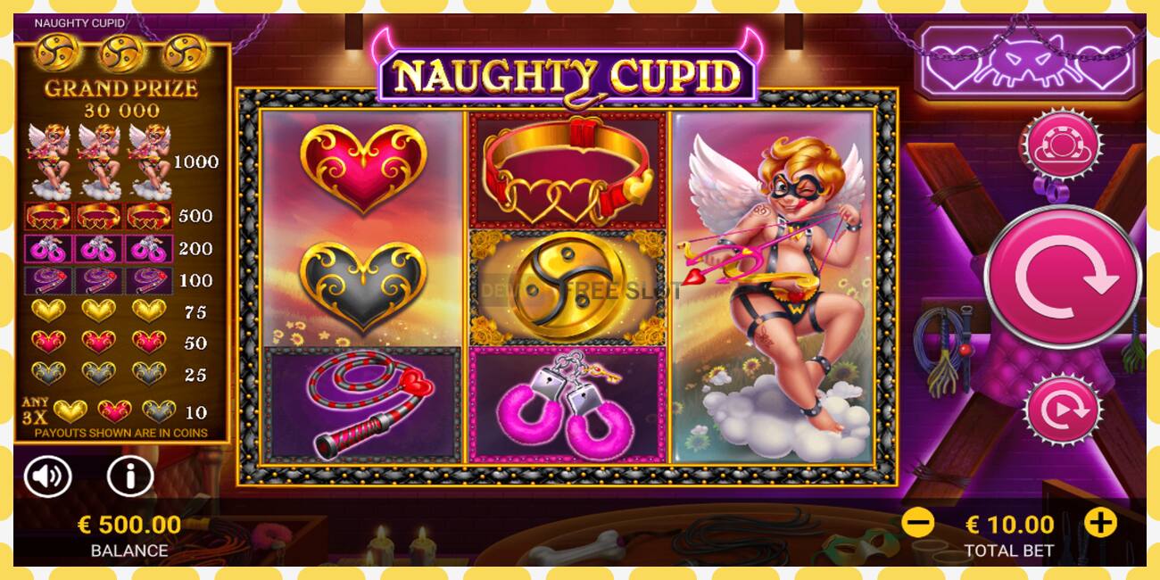 រន្ធដោតសាកល្បង Naughty Cupid ឥតគិតថ្លៃនិងដោយគ្មានការចុះឈ្មោះ, រូបភាព - ១