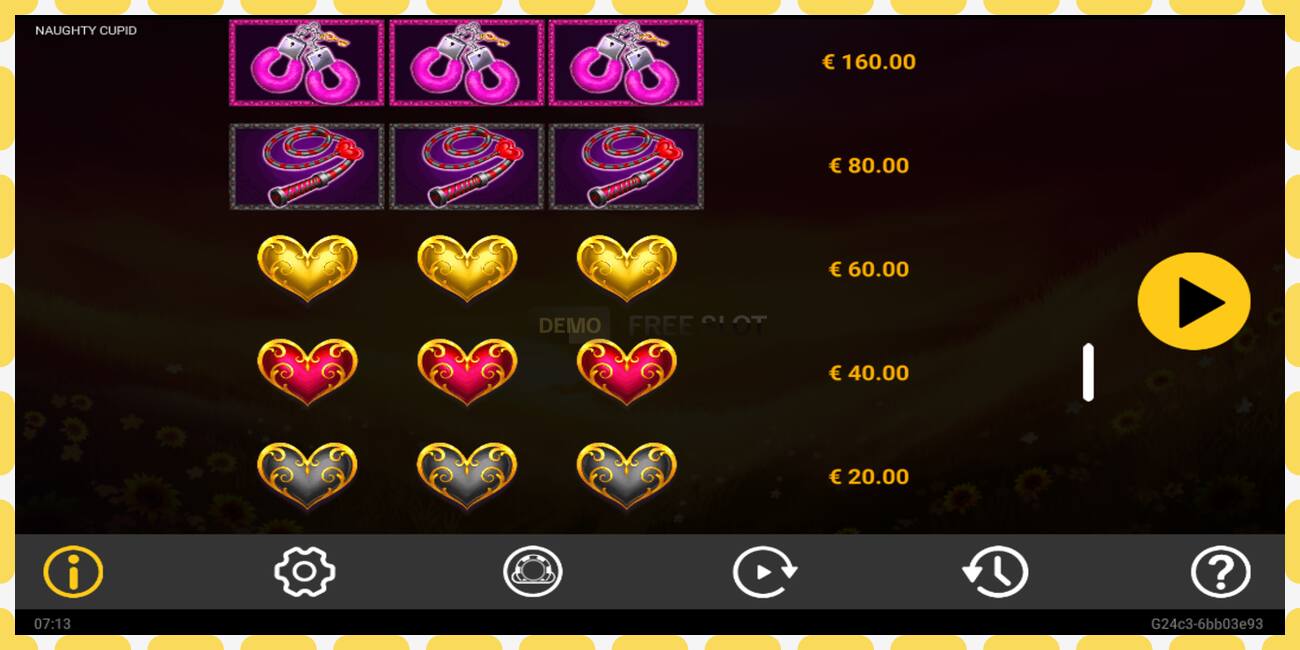 Demo slot Naughty Cupid free and without registration, picture - 1