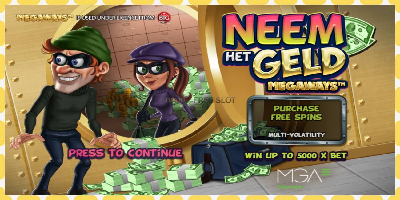 Demo slot Neem het Geld Megaways free and without registration, picture - 1