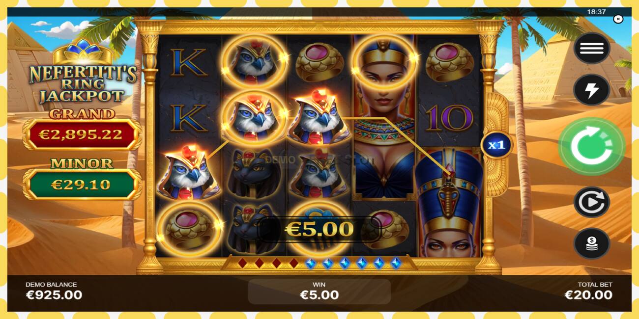 Demo rifa Nefertitis Ring Jackpot ókeypis og án skráningar, mynd - 1