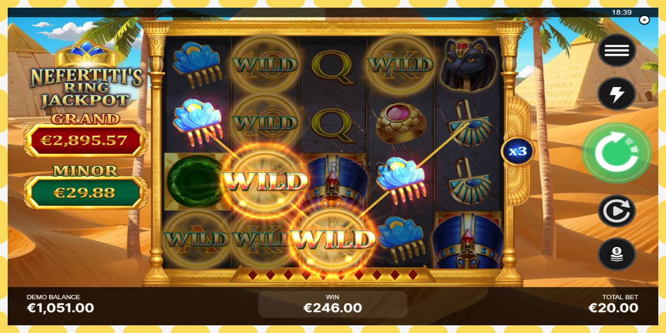 Demo slots Nefertitis Ring Jackpot bezmaksas un bez reģistrācijas, attēlu - 1