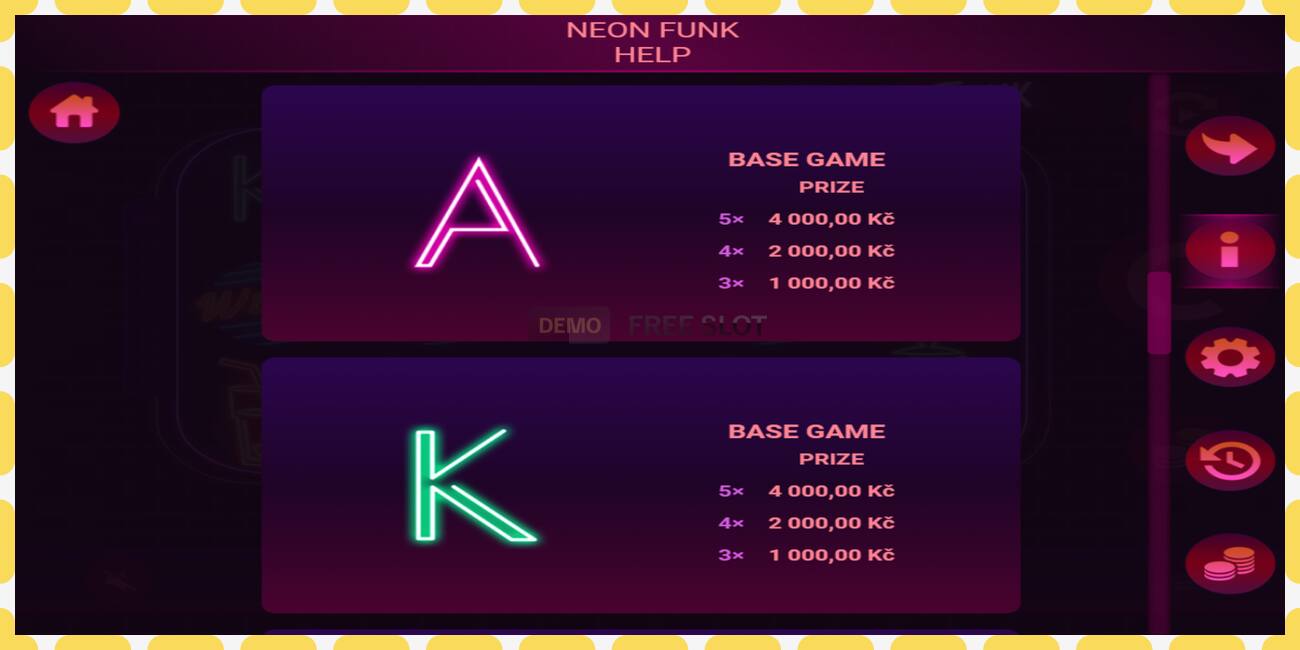 Demo slot Neon Funk free and without registration, picture - 1