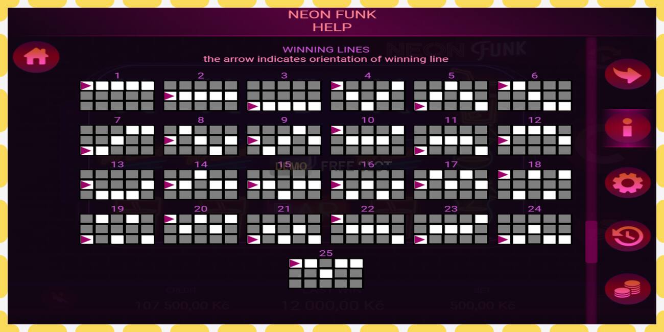 Demo slot Neon Funk free and without registration, picture - 1