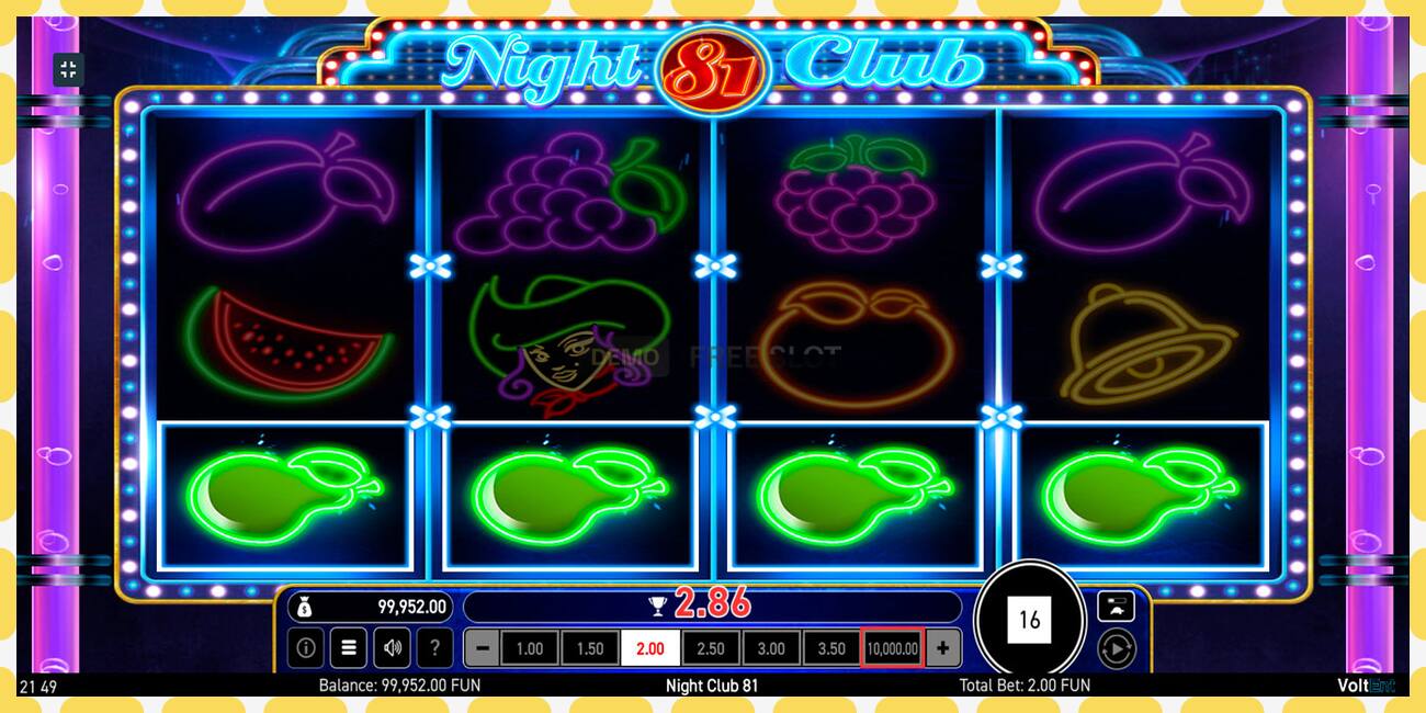 Demo slot Night Club 81 free and without registration, picture - 1