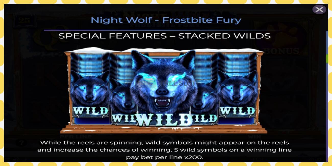 Demo slot Night Wolf - Frostbite Fury නොමිලේ සහ ලියාපදිංචියකින් තොරව, පින්තූරය - 1