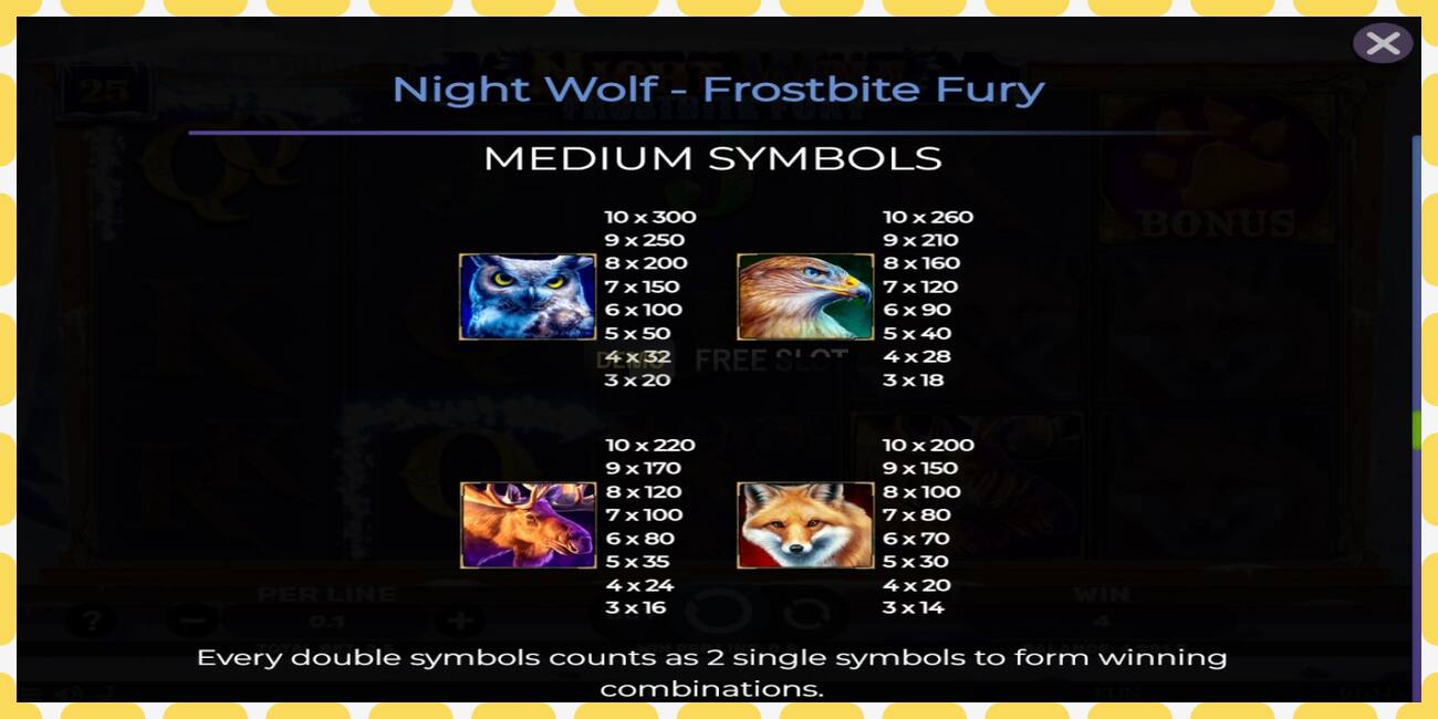 Demo slot Night Wolf - Frostbite Fury නොමිලේ සහ ලියාපදිංචියකින් තොරව, පින්තූරය - 1