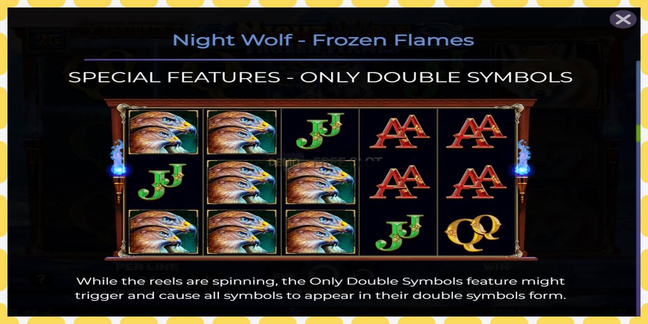 Demo lizdas Night Wolf - Frozen Flames nemokamai ir be registracijos, paveikslėlį - 1