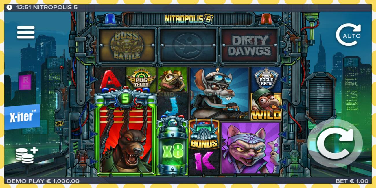 Demo slot Nitropolis 5 නොමිලේ සහ ලියාපදිංචියකින් තොරව, පින්තූරය - 1