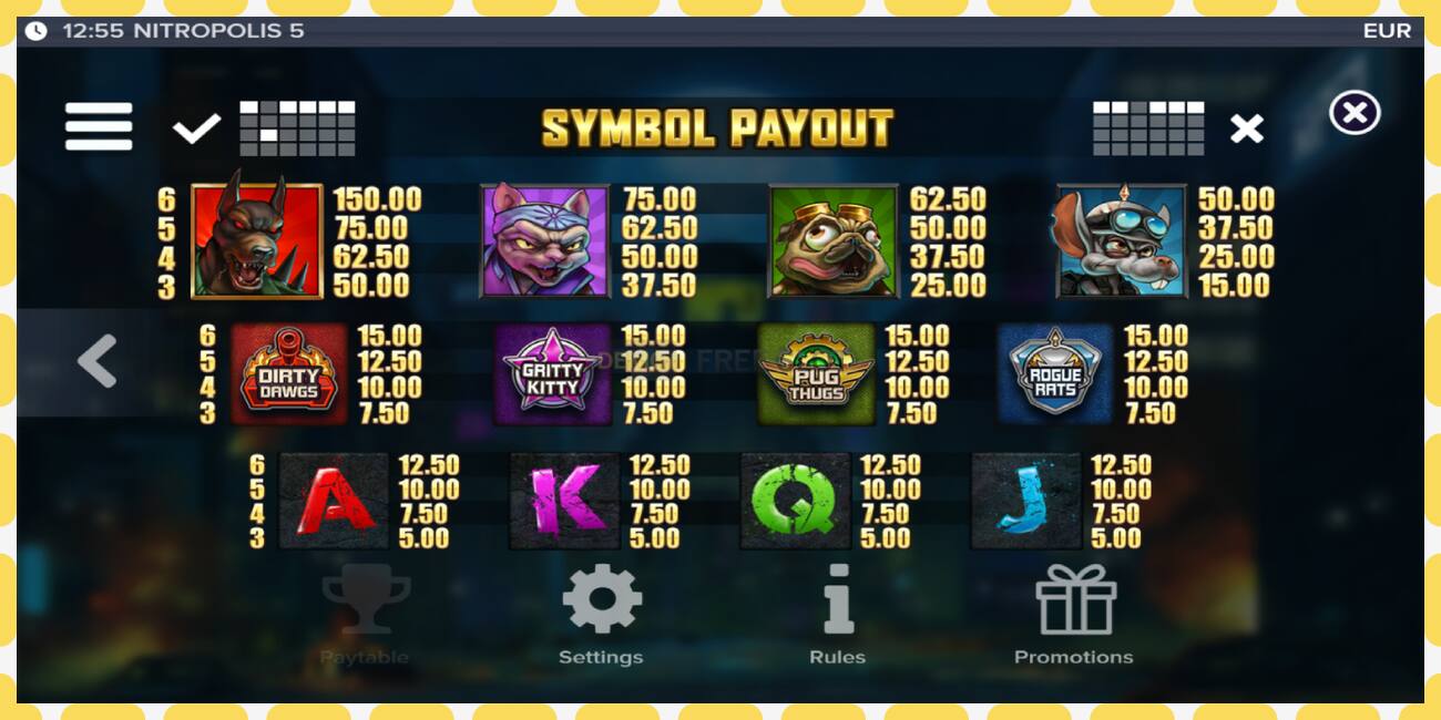 Demo slot Nitropolis 5 නොමිලේ සහ ලියාපදිංචියකින් තොරව, පින්තූරය - 1