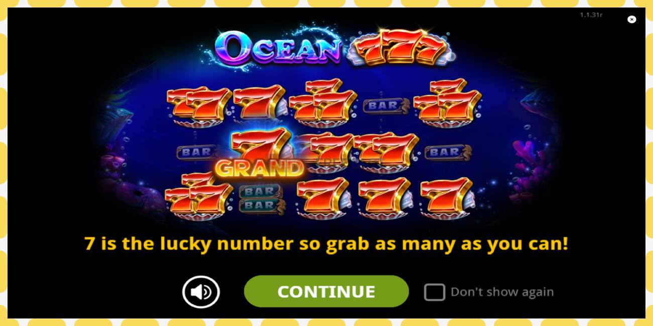 Demo slot Ocean 777 free and without registration, picture - 1